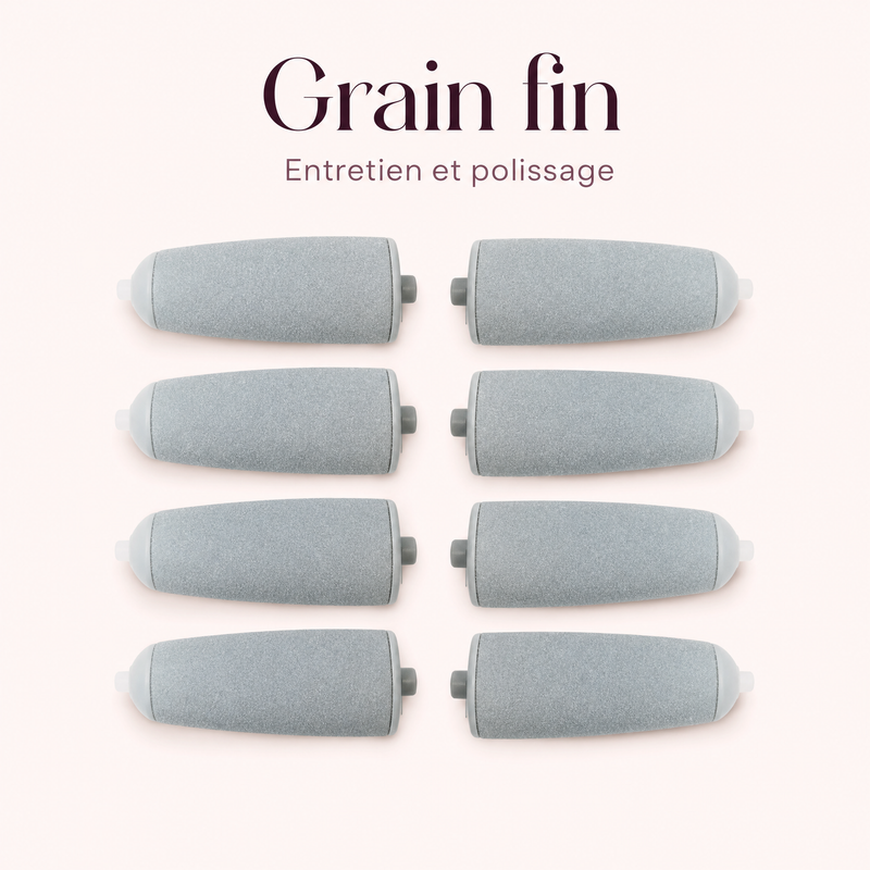 Lot de 8 têtes de rechange B-LIME Pro à grain fin, pour l'entretien et le polissage